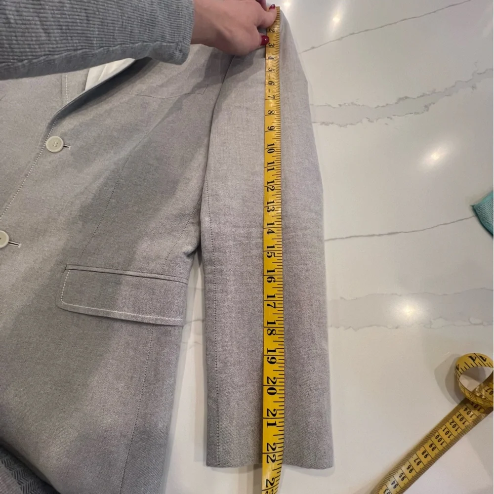 Topman Light Gray Chambray Blazer‎